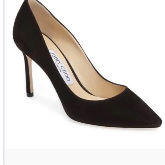 Jimmy Choo Black Love 85 Suede Pumps - 38.5 - Picture 2 of 14